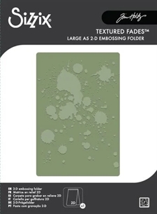 Sizzix Embossing Folder A5 - Tim Holtz / Ink Splats
